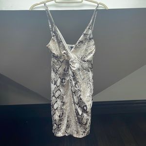 Windsor snake skin mini dress